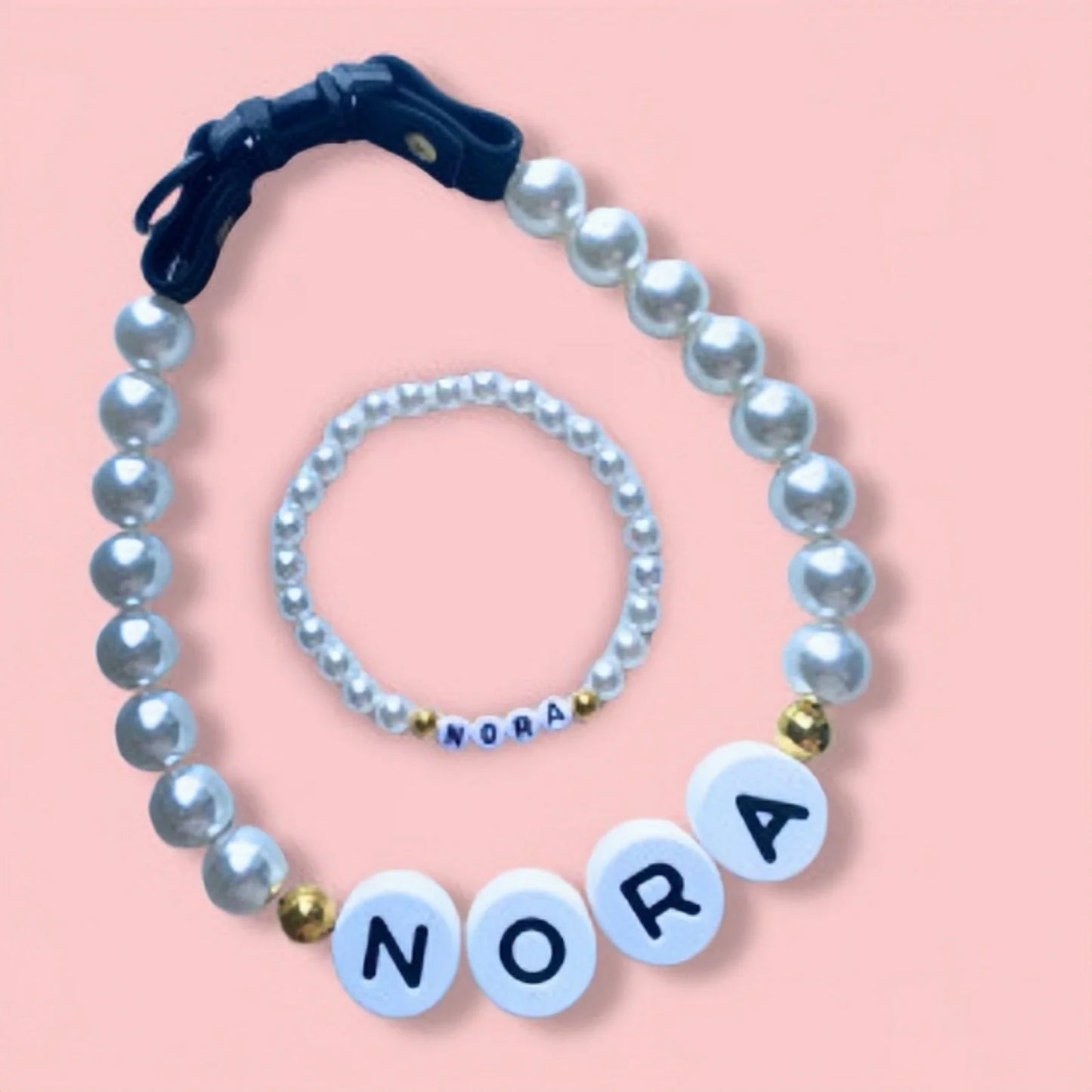 Beaded Custom Pet Collar & Bracelet Set™