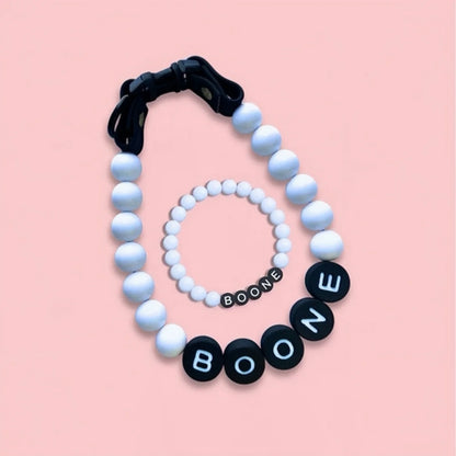 Beaded Custom Pet Collar & Bracelet Set™