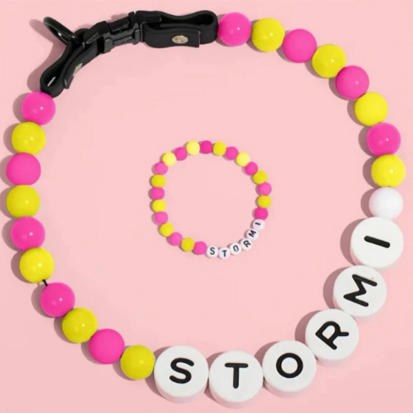 Beaded Custom Pet Collar & Bracelet Set™
