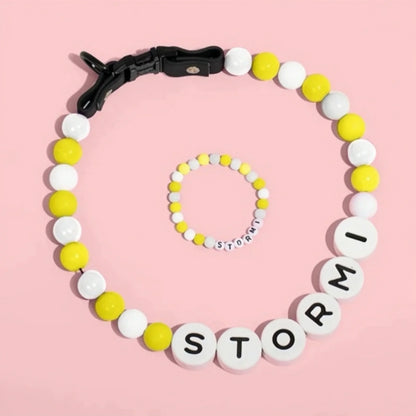 Beaded Custom Pet Collar & Bracelet Set™
